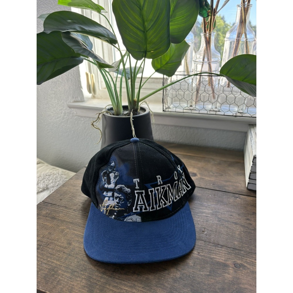 Drew Pearson TROY AIKMAN No. 8 DALLAS COWBOYS (Adjustable Snap Back) Cap Nwot